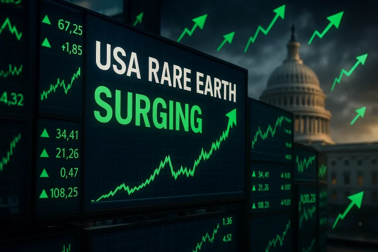 USA Rare Earth shares jump after CEO confirms talks with White House
